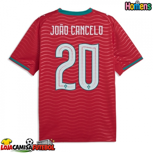 Camisa de Futebol Portugal Joao Cancelo #20 Equipamento Principal Mundo 2026 Manga Curta